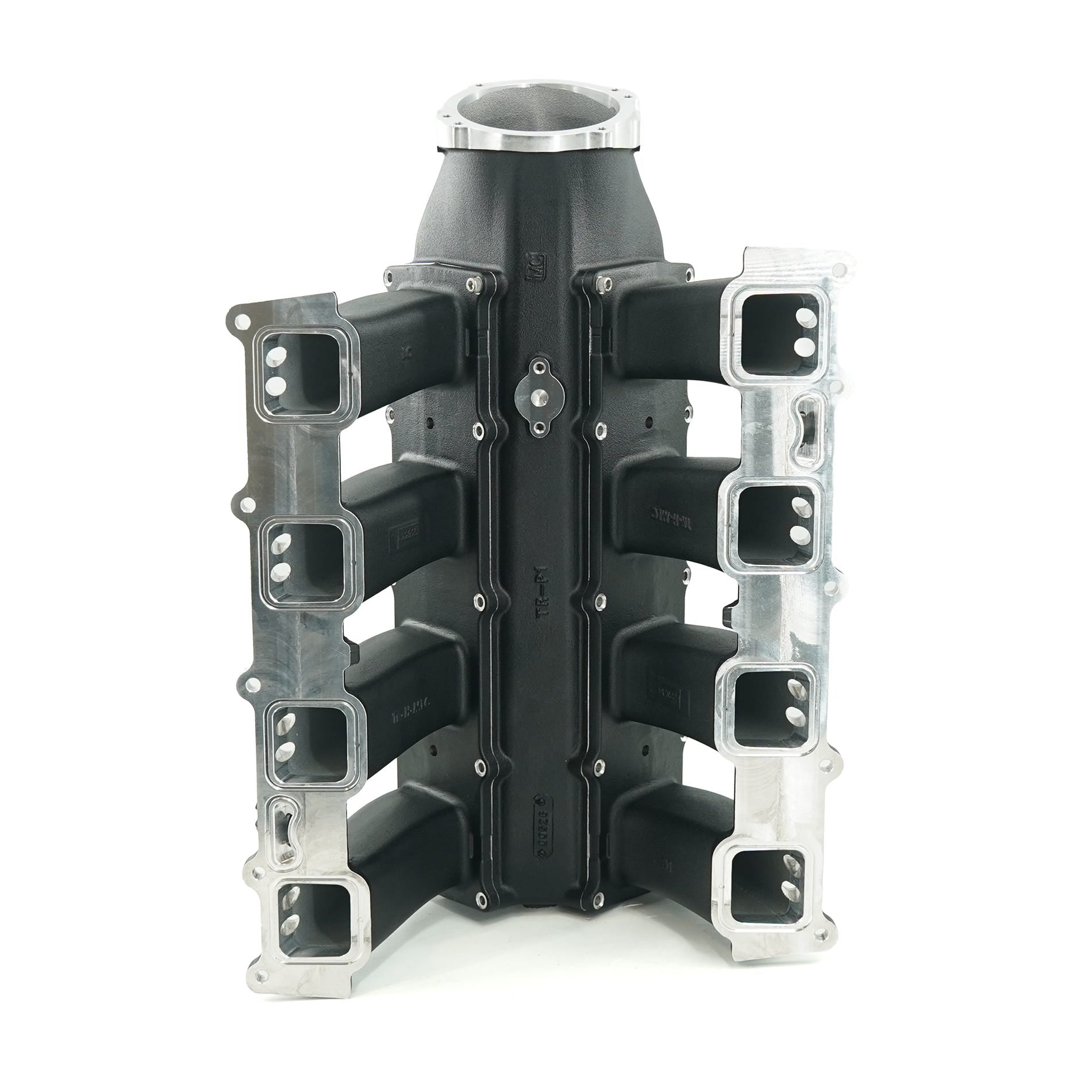 BTR TRINITY INTAKE MANIFOLD - HEMI 6.2 MID RUNNER - BLACK - DUAL INJECTOR - TRA-62HEMI-BLK-ML-2I