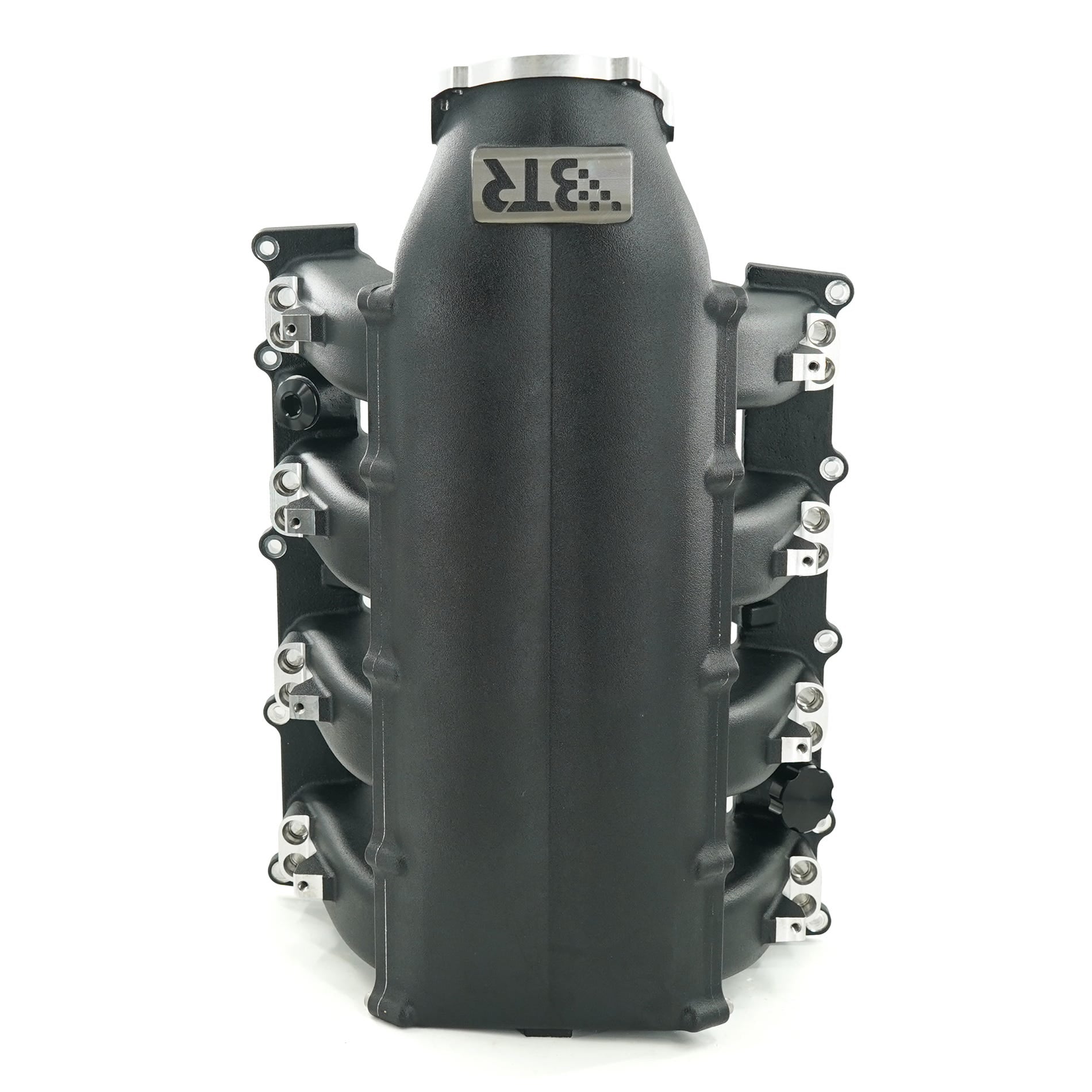 BTR TRINITY INTAKE MANIFOLD - HEMI 6.2 MID RUNNER - BLACK - DUAL INJECTOR - TRA-62HEMI-BLK-ML-2I