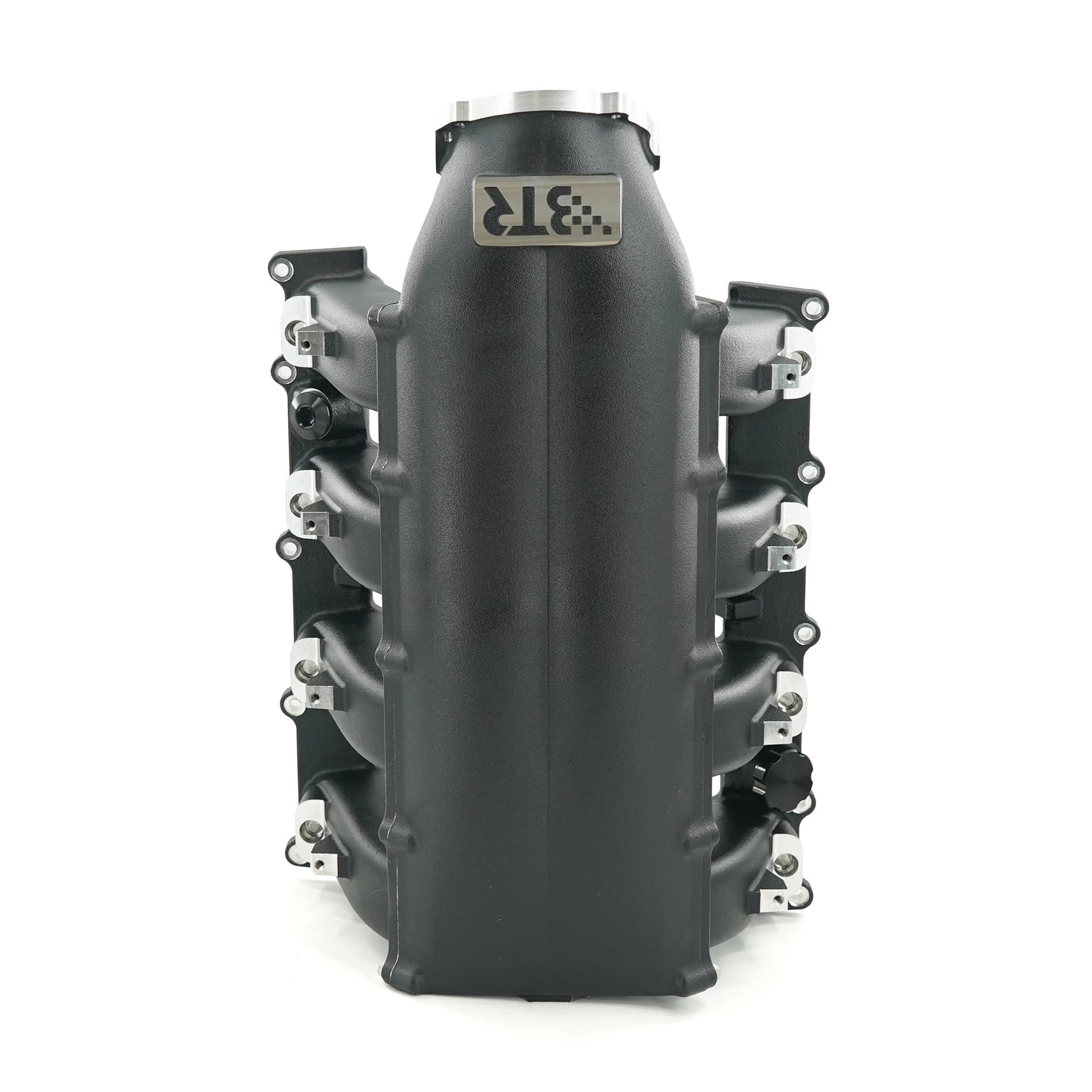 BTR TRINITY INTAKE MANIFOLD - HEMI 6.2 MID RUNNER - BLACK - SINGLE INJECTOR - TRA-62HEMI-BLK-ML