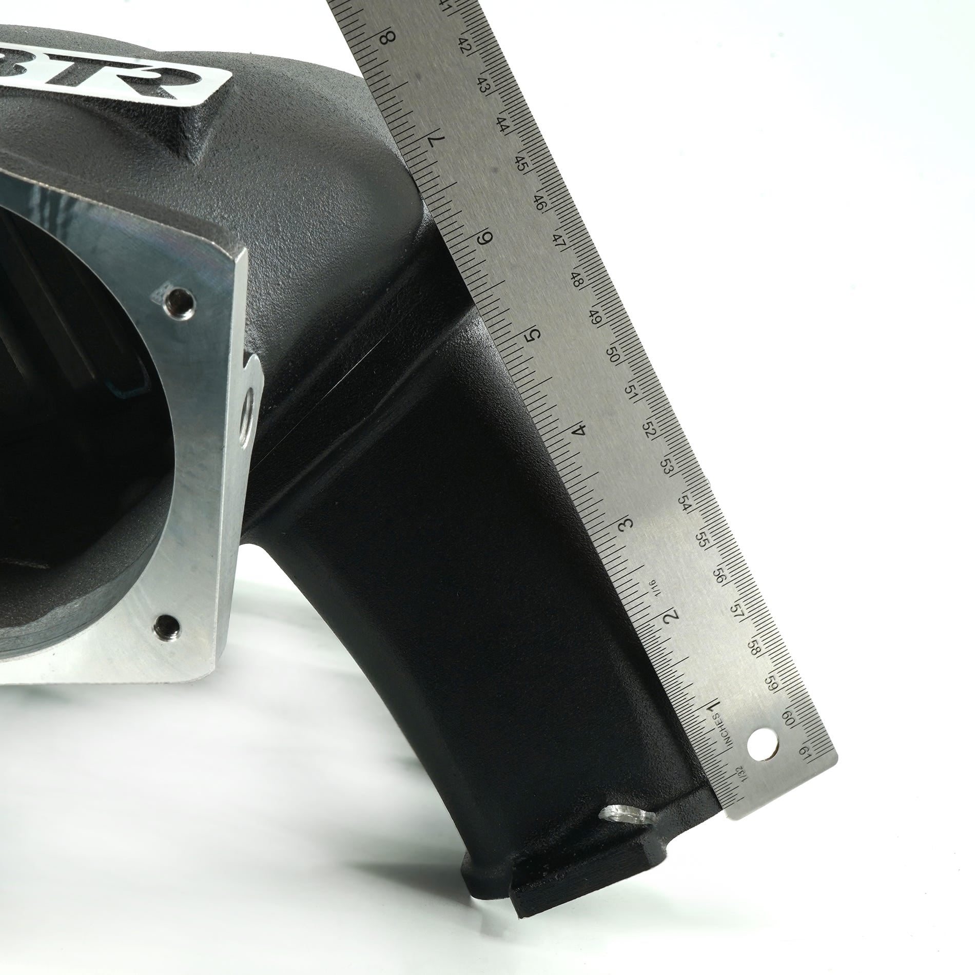 BTR TRINITY MID LENGTH INTAKE MANIFOLD - GEN V LT - BLACK WITH INJECTOR HOLES - TRA-GENV-INJ-BLK-ML