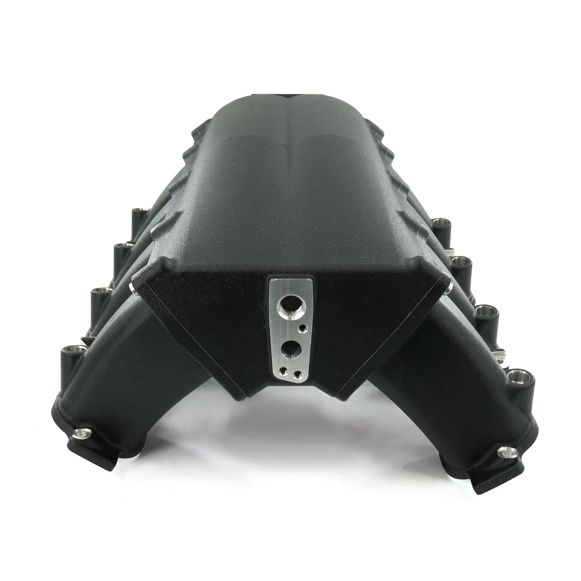 BTR TRINITY MID LENGTH INTAKE MANIFOLD - GEN V LT - BLACK WITH INJECTOR HOLES - TRA-GENV-INJ-BLK-ML
