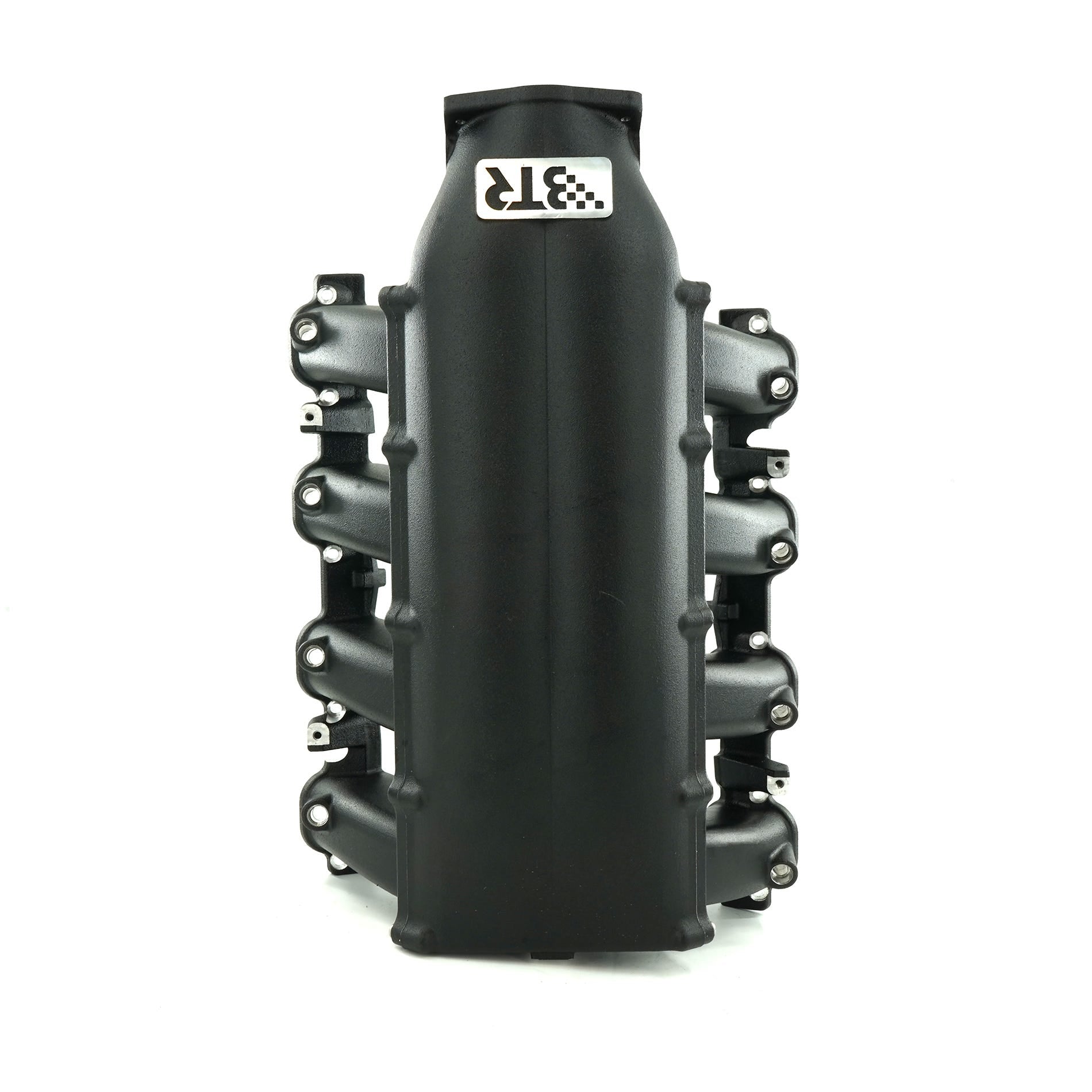 BTR TRINITY MID LENGTH INTAKE MANIFOLD - GEN V LT - BLACK WITH INJECTOR HOLES - TRA-GENV-INJ-BLK-ML