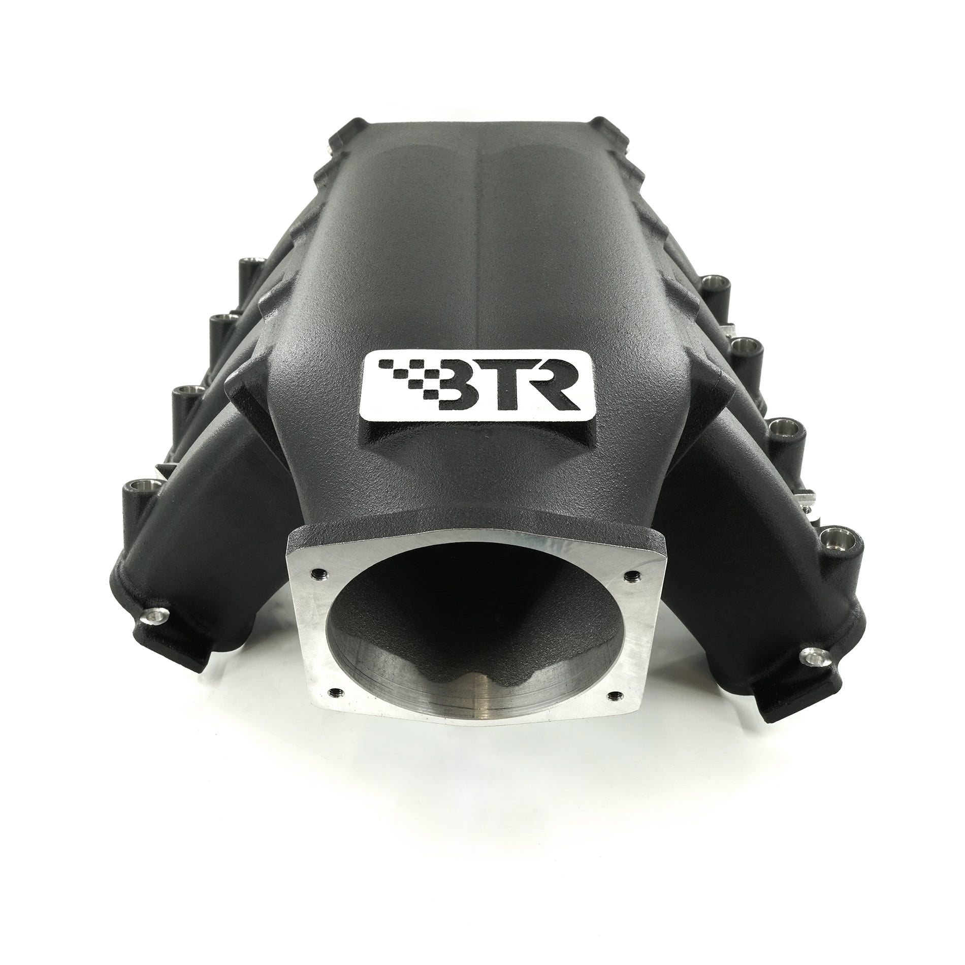 BTR TRINITY MID LENGTH INTAKE MANIFOLD - GEN V LT - BLACK WITH INJECTOR HOLES - TRA-GENV-INJ-BLK-ML