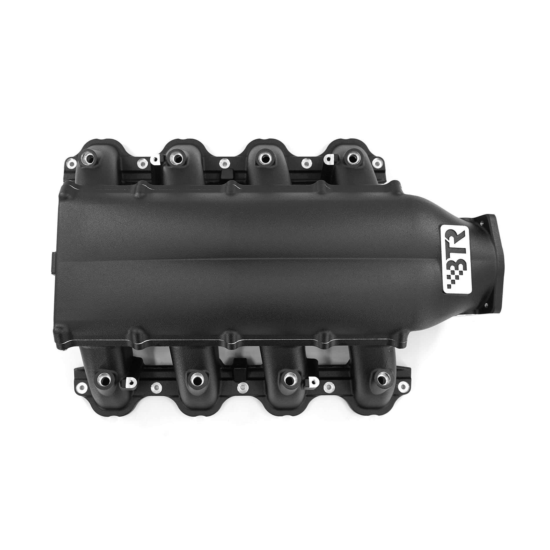 BTR TRINITY INTAKE MANIFOLD - FORD GODZILLA - WITH INJECTOR HOLES - BLACK - CNC RUNNERS - TRA-GZ-BLK-INJ