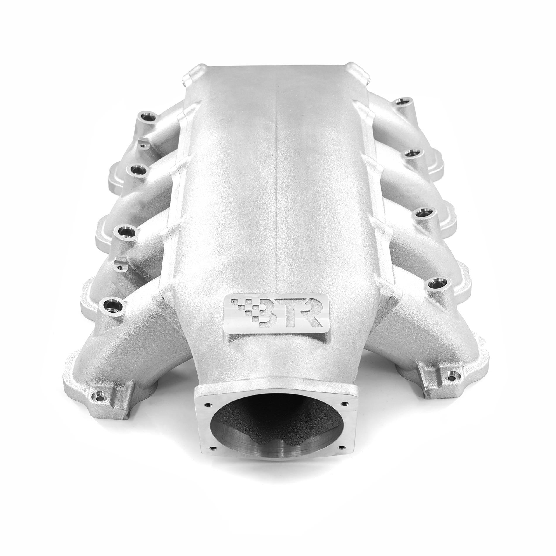 BTR TRINITY INTAKE MANIFOLD - FORD GODZILLA - WITH INJECTOR HOLES - NATURAL - TRA-GZ-INJ