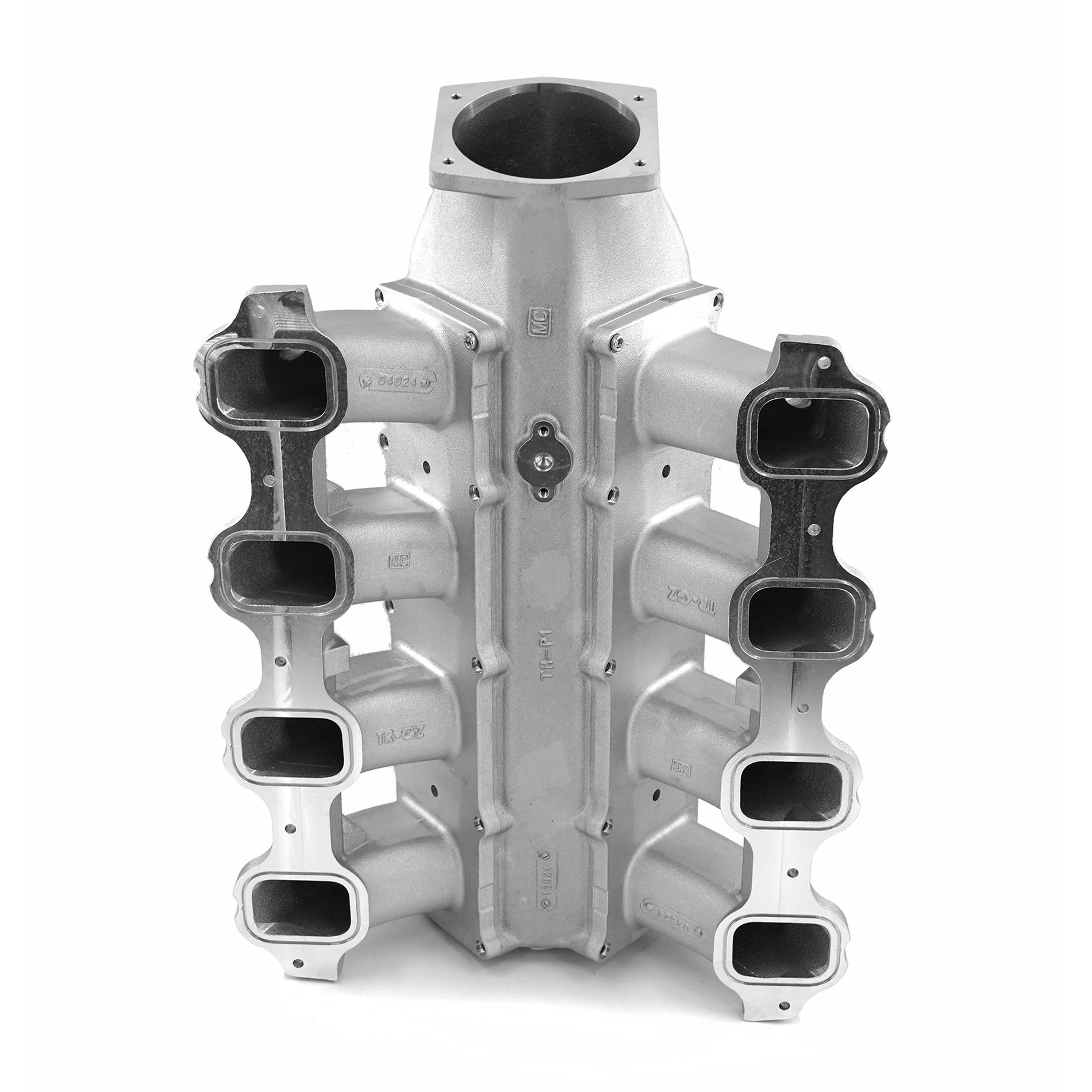 BTR TRINITY INTAKE MANIFOLD - FORD GODZILLA - WITH INJECTOR HOLES - NATURAL - TRA-GZ-INJ