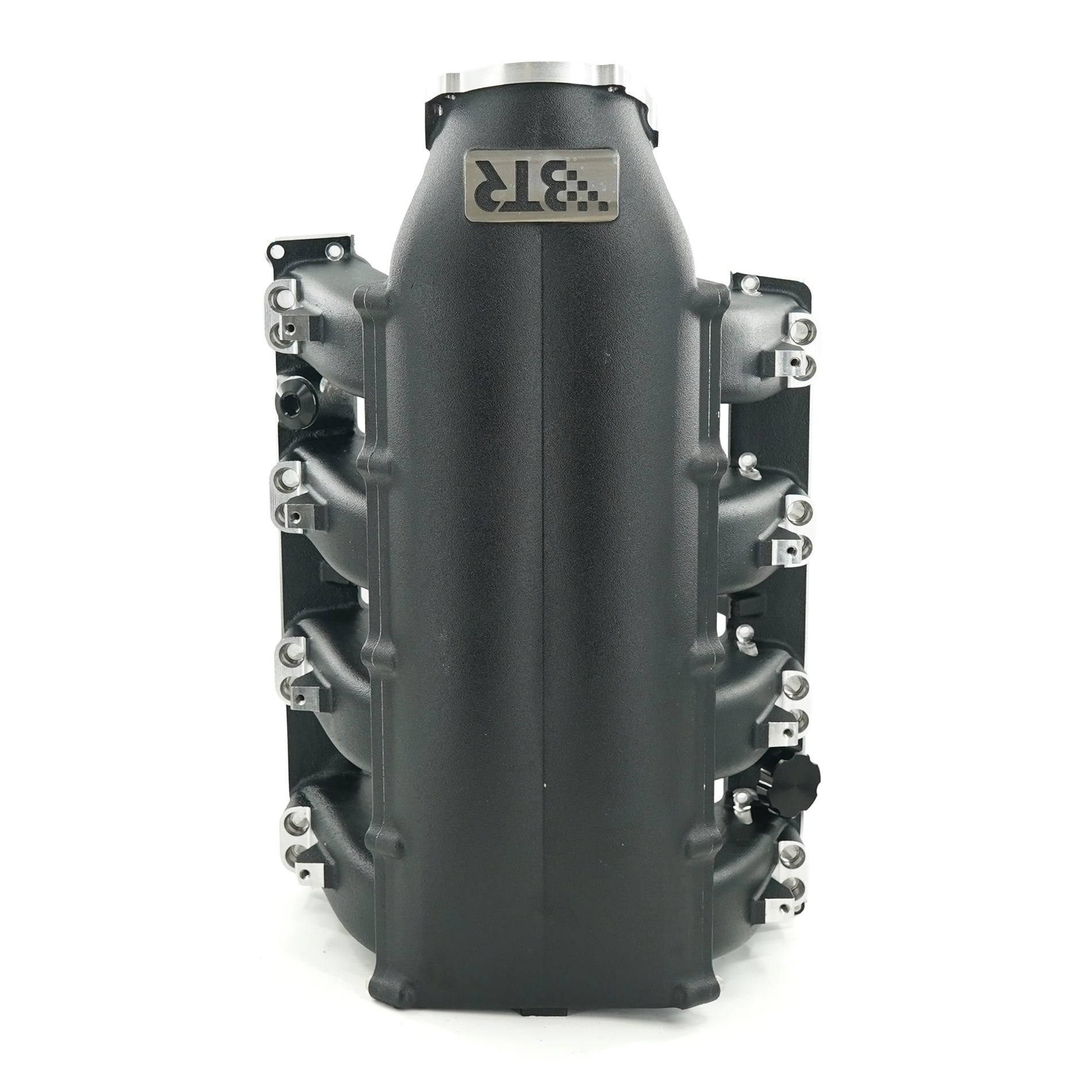 BTR TRINITY INTAKE MANIFOLD - HEMI 5.7/6.4 MID RUNNER - BLACK - DUAL INJECTOR - TRA-HEMI-BLK-ML-2I