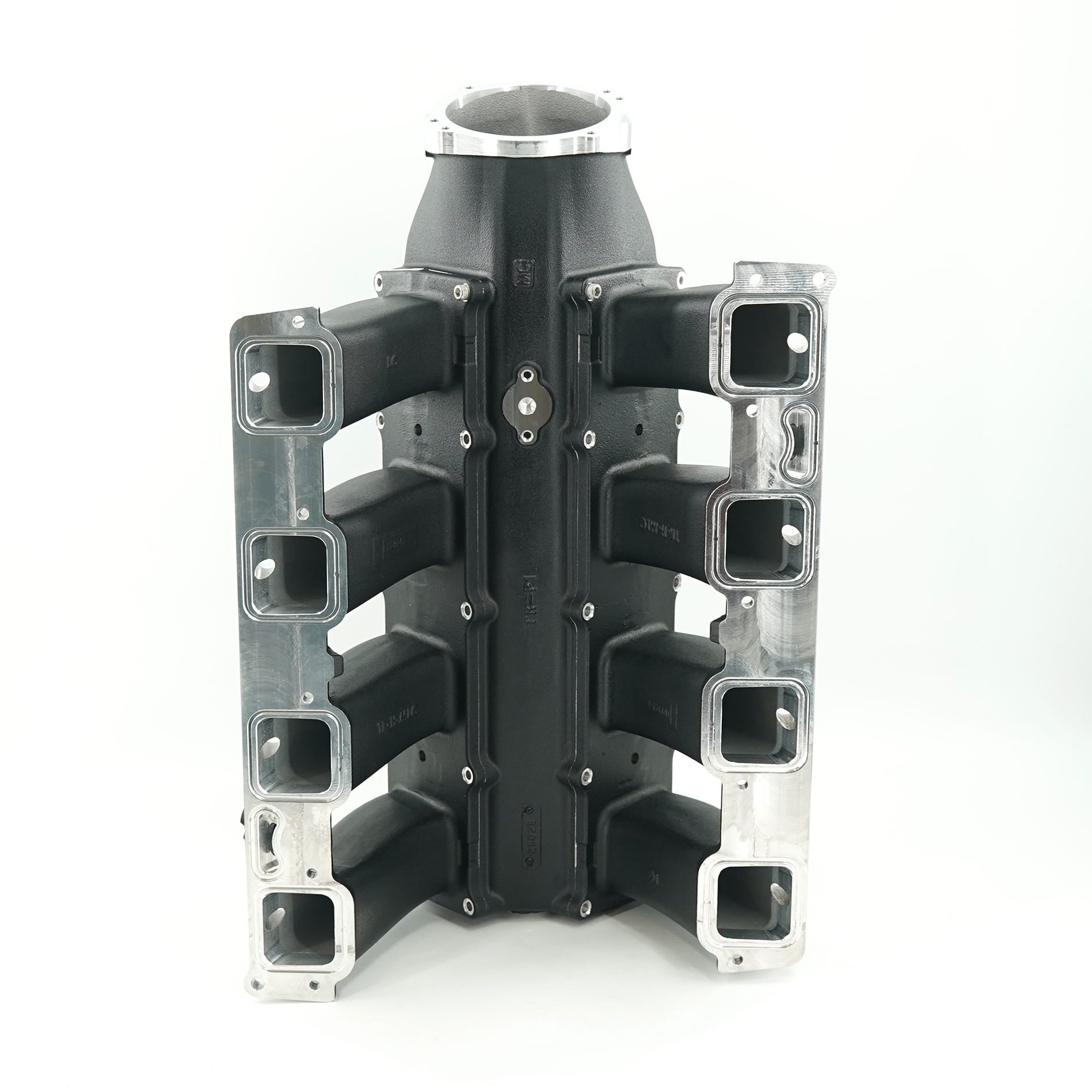 BTR TRINITY INTAKE MANIFOLD - HEMI 5.7/6.4 MID RUNNER - BLACK - SINGLE INJECTOR - TRA-HEMI-BLK-ML