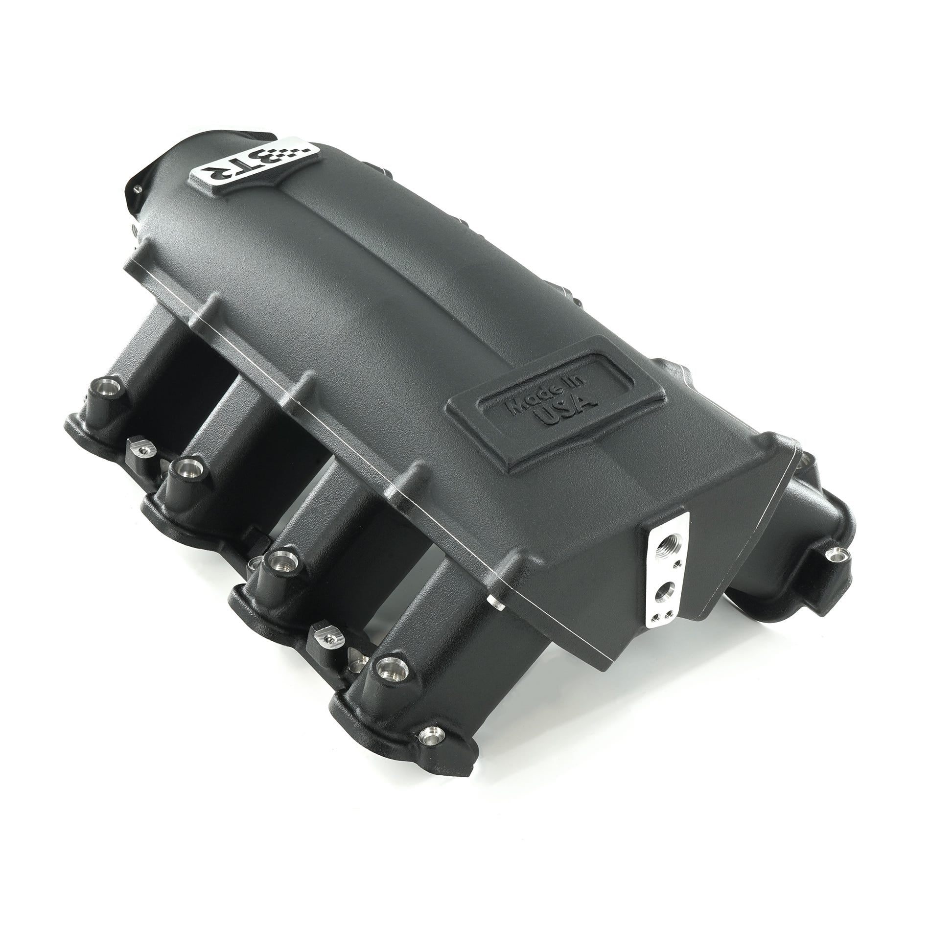 BTR TRINITY INTAKE MANIFOLD FOR LS7 ENGINES - BLACK - VERSION 2 RUNNERS - TRA-7-BLK-P105-V2