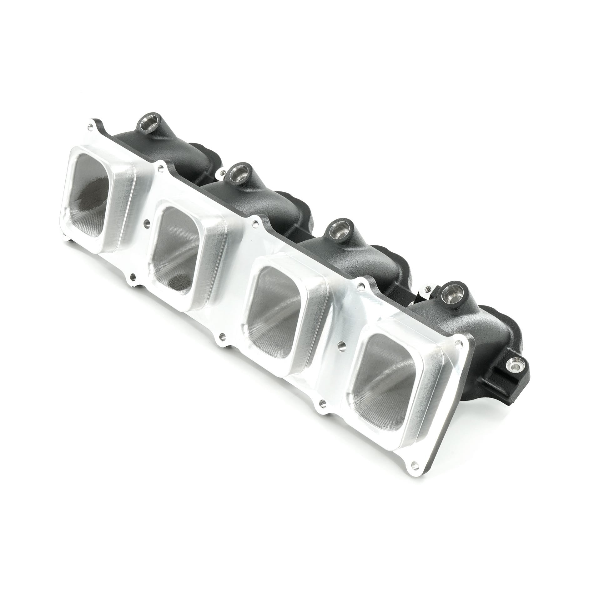 BTR TRINITY GODZILLA 6.8 / 7.3 INTAKE RUNNER - BLACK - WITH PORT INJECTION - CNC MACHINED - TRR-GZ-BLK-INJ-CNC