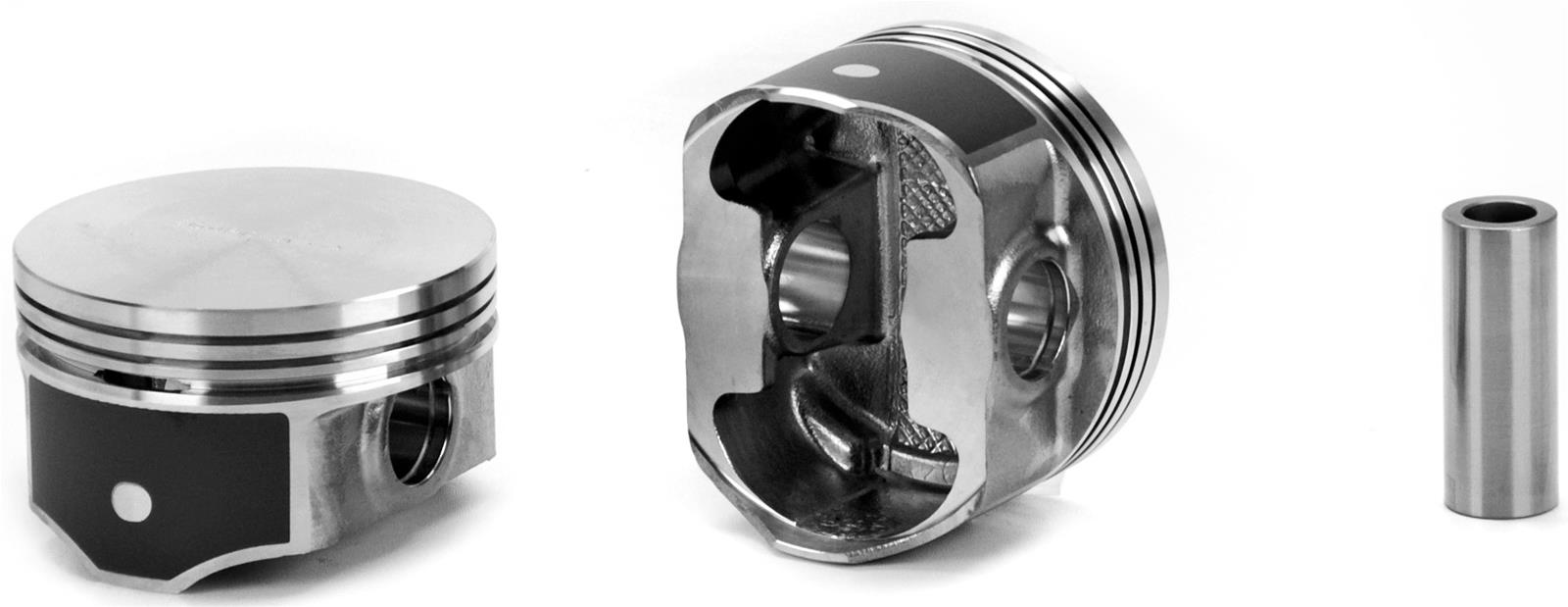 UEM SILVOLITE PISTON SET - 4.070" BORE - FLAT TOP - 3523HC.127MM