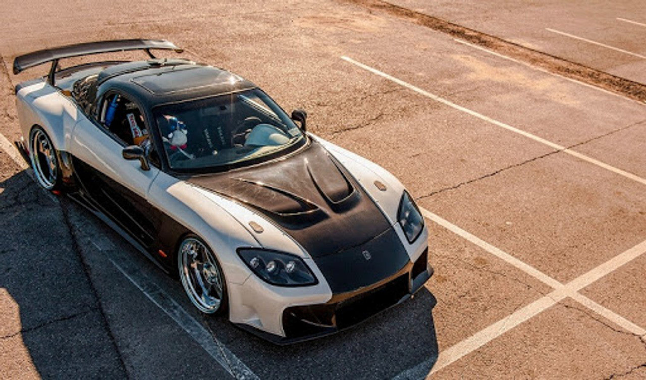 VeilSide 1993-2002 Mazda RX7 FD3S Fortune7 Model Carbon Hood