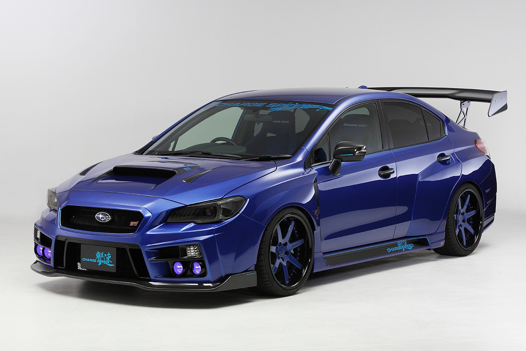 Charge Speed 2015-2021 Subaru WRX STi 4 Doors Sedan VA to G Carbon GT Wing Wide Body Type 1,700mm