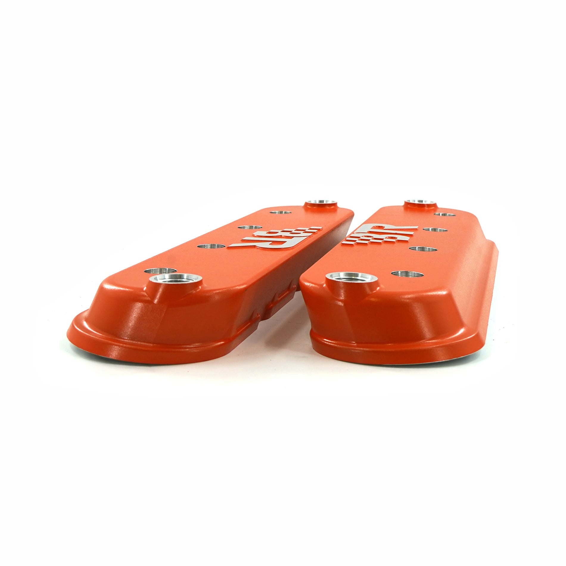 BTR DIE CAST VALVE COVER SET - ORANGE WITHOUT COIL MOUNTS - VCA-02-ORG