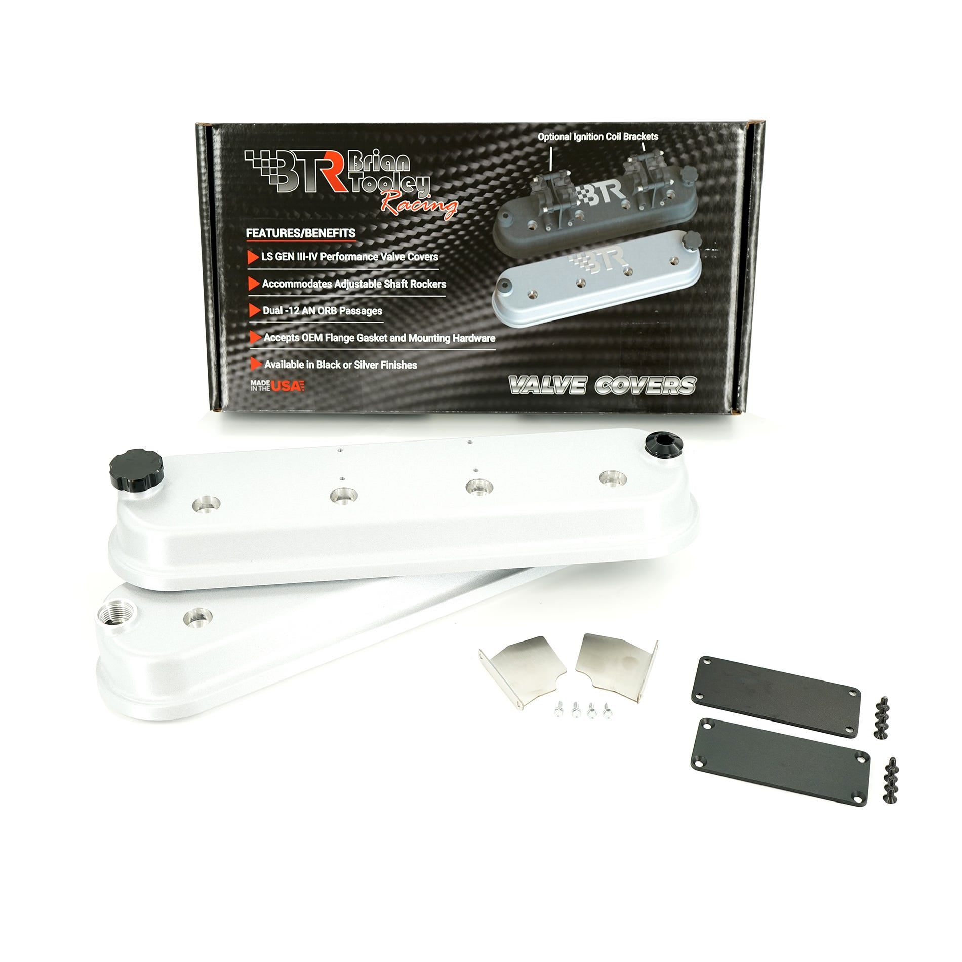 BTR DIE CAST VANITY VALVE COVER SET - SILVER - VCA-03-SLVR-VP