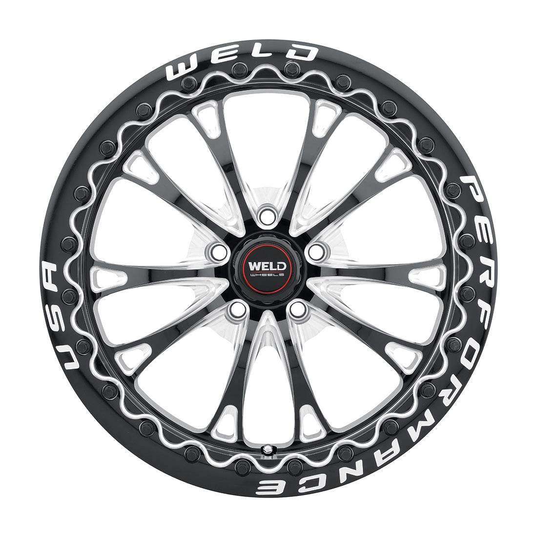 18x10 Belmont Beadlock 5x114.3 ET50 BS7.50 Gloss BLK MIL DIA 78.1
