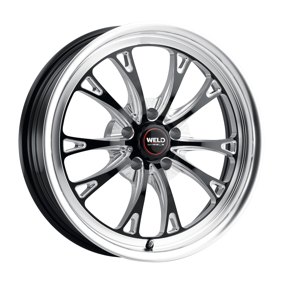 18x5 Belmont Drag 5x114.3 ET-23 BS2.1 Gloss BLK MIL DIA 78.1