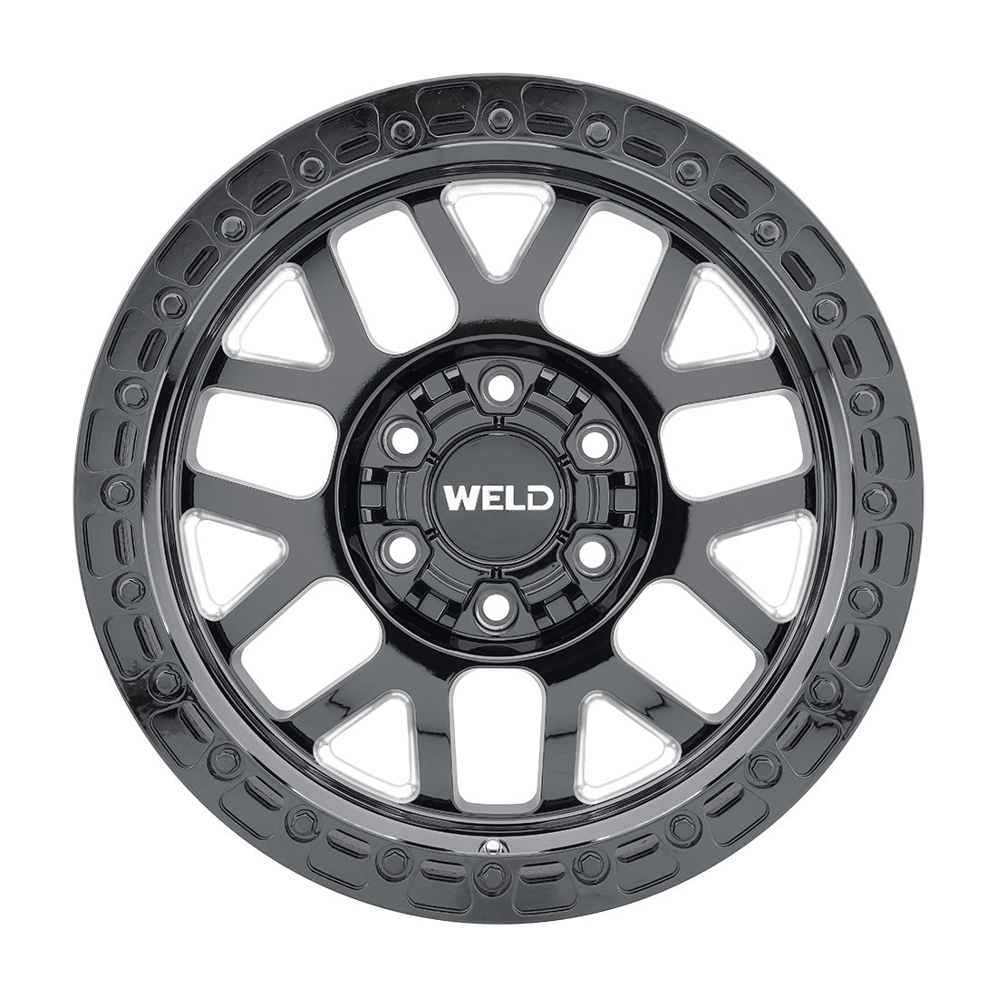 17x10 Cinch 6x135 6x139.7 ET-25 BS4.50 Satin BLK MIL / Gloss BLK 106.1