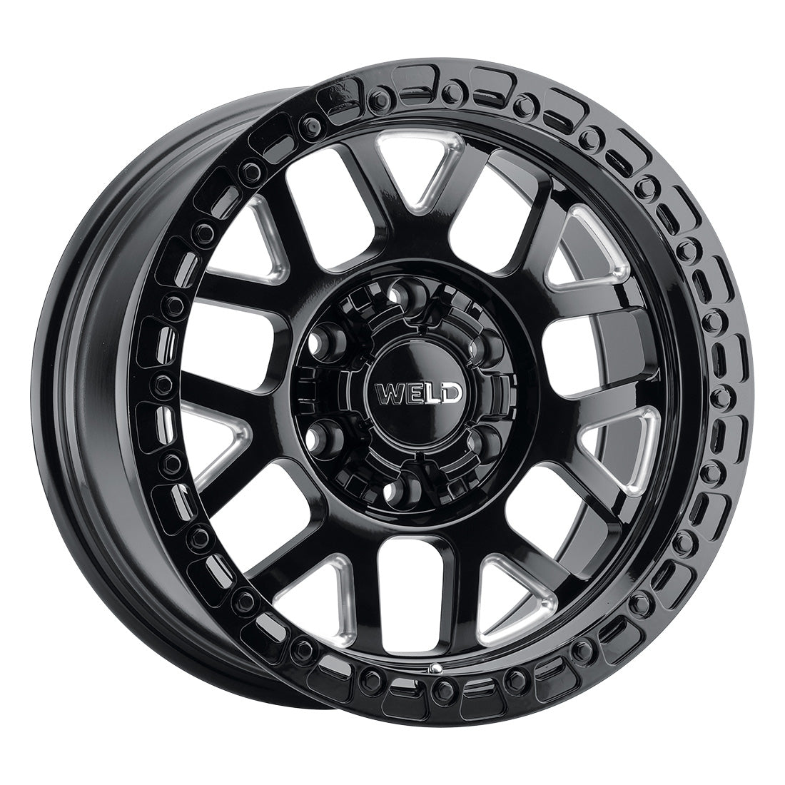 17x9.0 Cinch 6x135 6x139.7 ET-12 BS4.50 Gloss BLK MIL 106.1