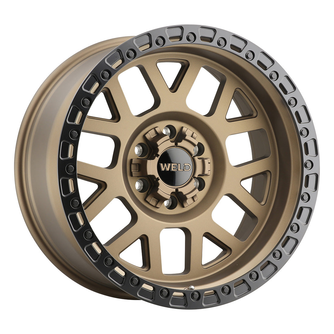 22x10 Cinch 6x135 6x139.7 ET-18 BS4.75 Satin BRZ / Satin BLK 106.1
