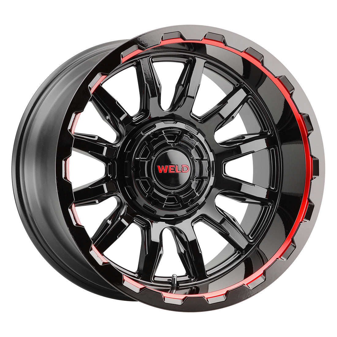 20x9 Gauntlet 6x135 6x139.7 00 5.00 Gloss BLK MIL RED 106.1