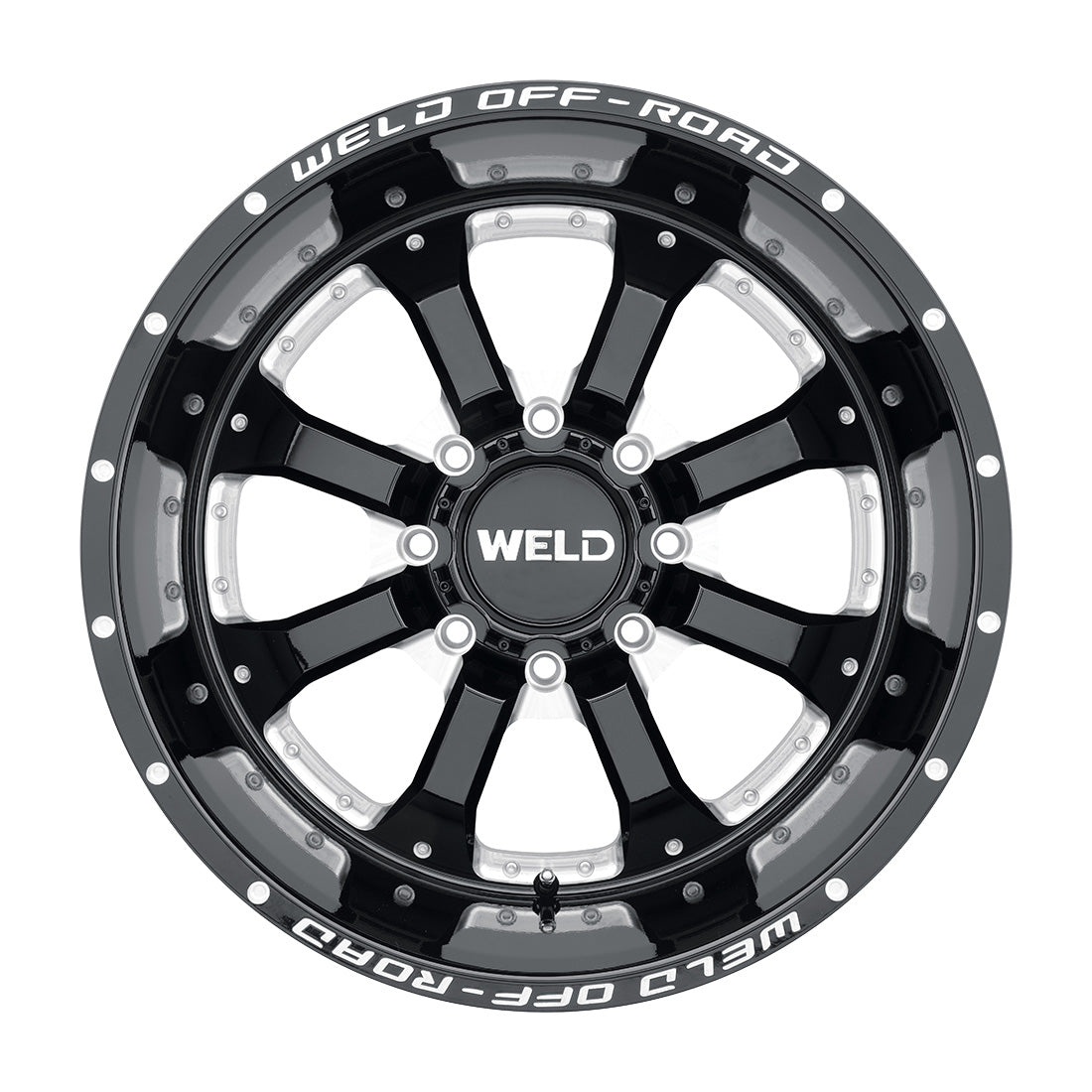 20x9 Granada Eight 8x165.1  ET00 BS5.00 Gloss BLK MIL 125.1