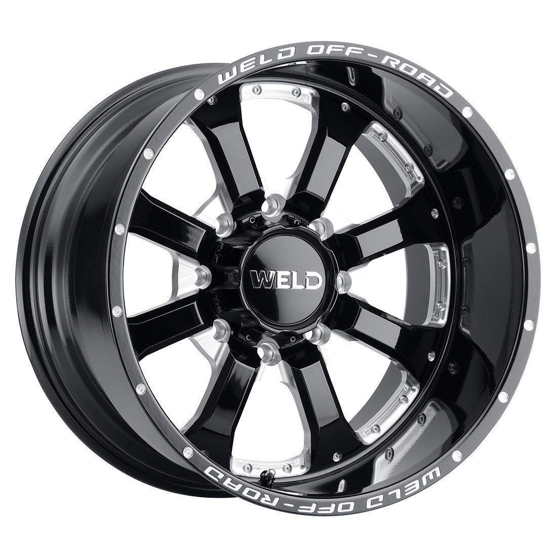 20x12 Granada Eight 8x180  ET-44 BS4.75 Gloss BLK MIL 124.3
