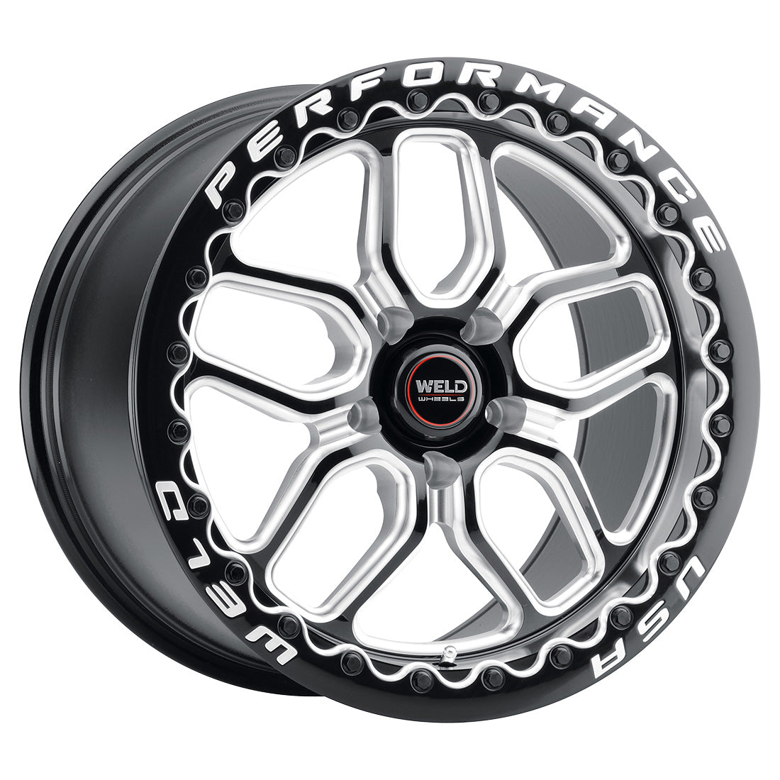 18x10.5 Laguna Bead Lock 5x120.7 ET65 BS8.25 Gloss BLK MIL DIA 78.1