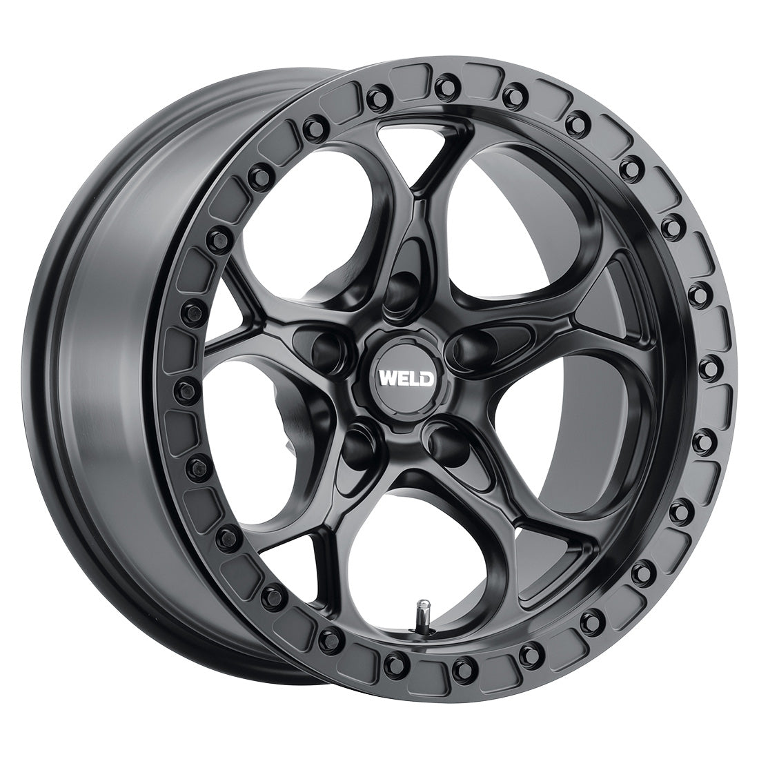 17x10 Ledge Beadlock5 5x127  ET-25 BS4.50 Satin BLK / BLK Ring 71.5