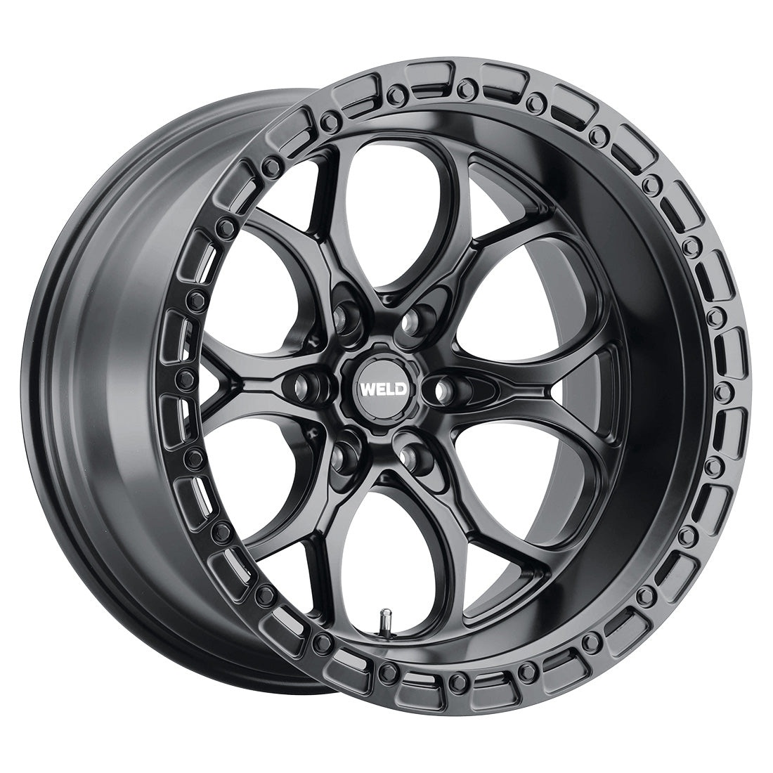 20x10 LedgeSix 6x135  ET-18 BS4.75 Satin BLK / BLK Ring 87.1