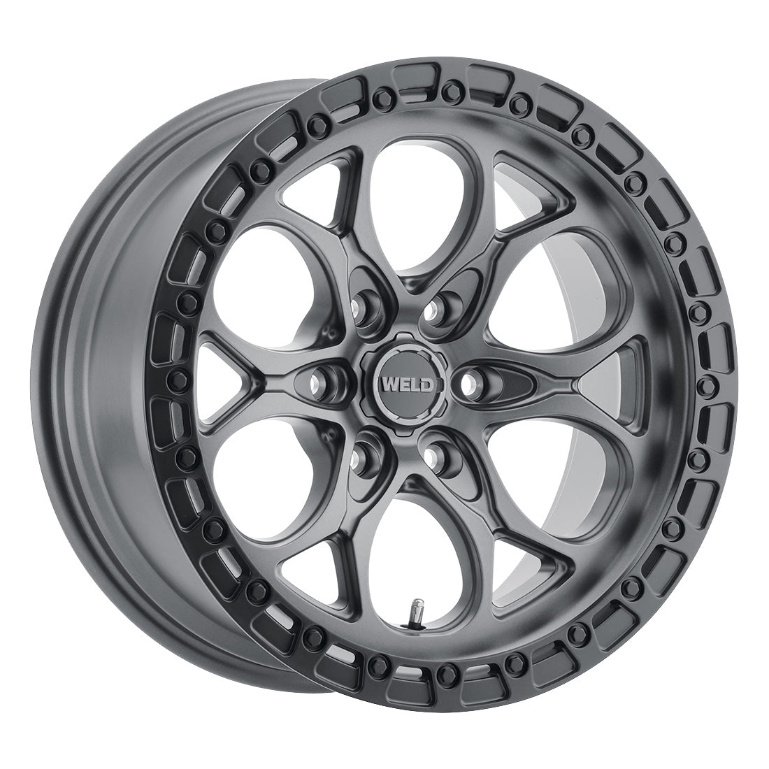 18x9 LedgeSix 6x135  ET20 BS5.75 Satin GUN / BLK Ring 87.1