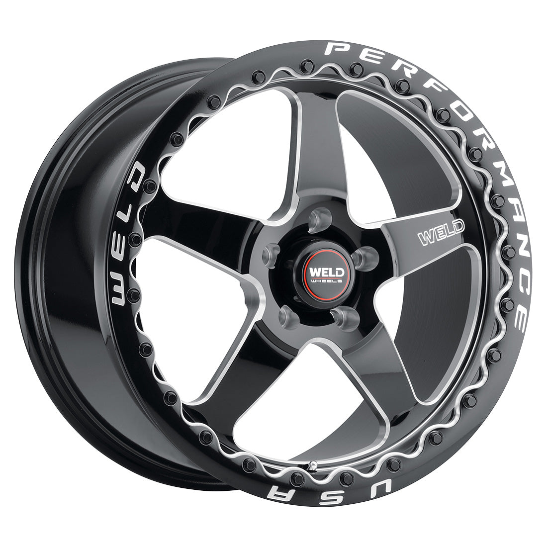 20x10.5 Ventura Bead Lock 5x127 ET38 BS7.25 Gloss BLK MIL DIA 71.5