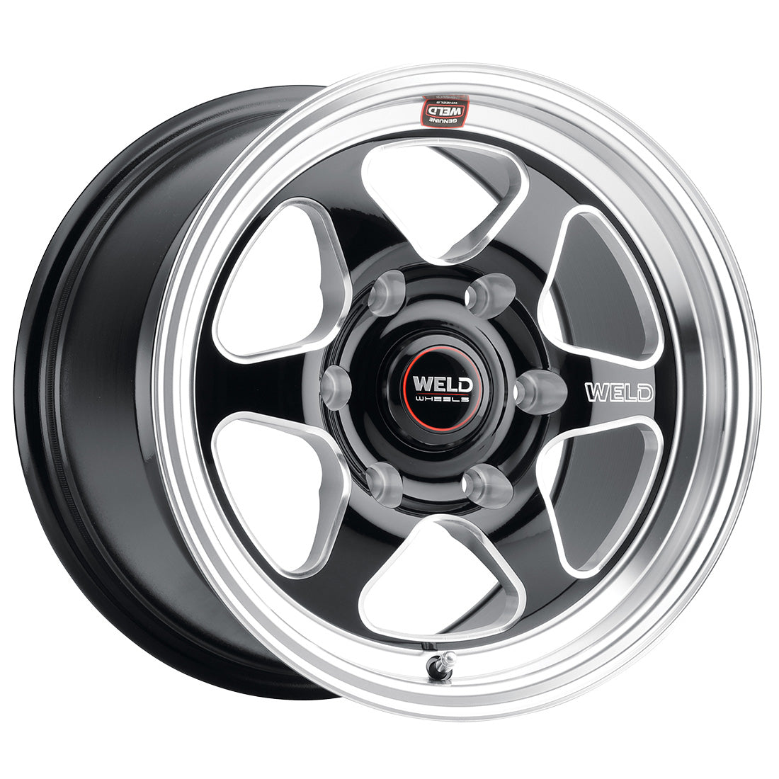 15x10 Ventura Six Drag 6x139.7 ET38 BS7.00 Gloss BLK MIL DIA 106.1