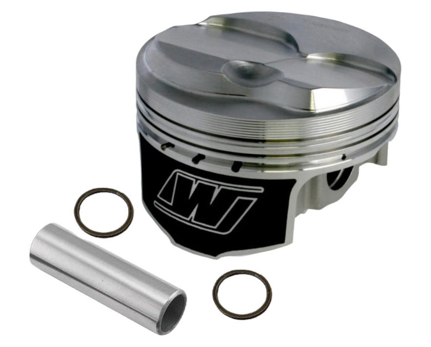 Wiseco LS piston set with 4.070-inch bore and 4.000-inch stroke, featuring 6.125-inch rod and 11.8cc dome for engine performance
