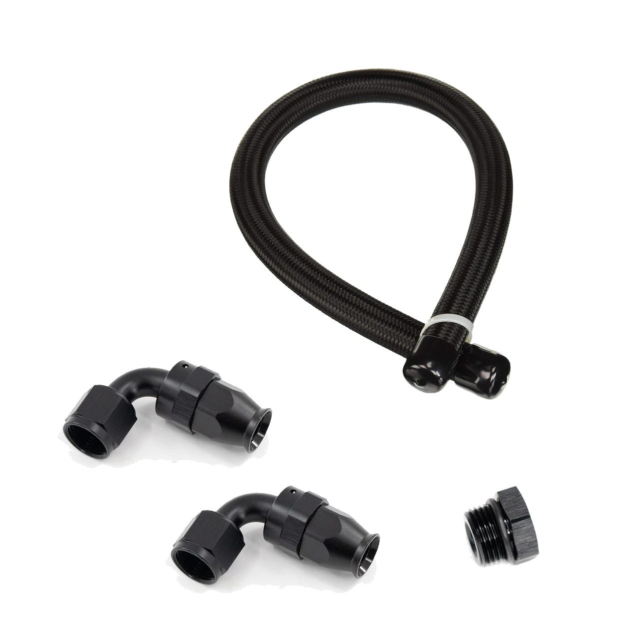 BTR -8AN TRINITY/EQUALIZER FUEL RAIL CROSSOVER HOSE KIT - GASOLINE