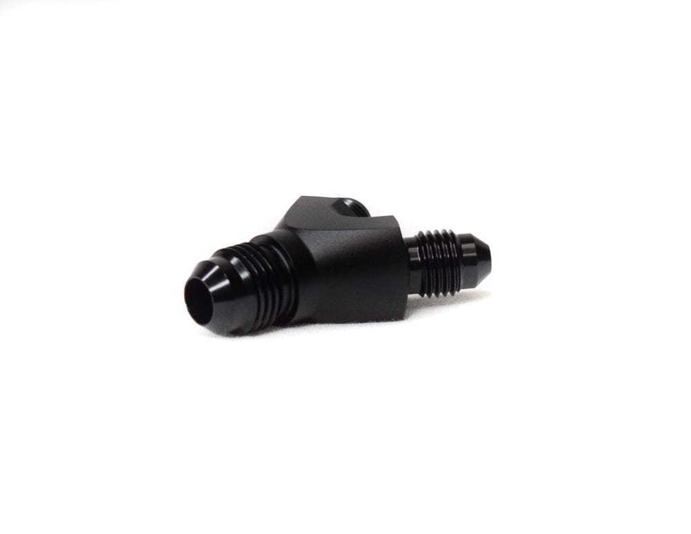 BTR Y FITTING - SINGLE 6AN TO DUAL 4AN - BLACK - Y-06-204