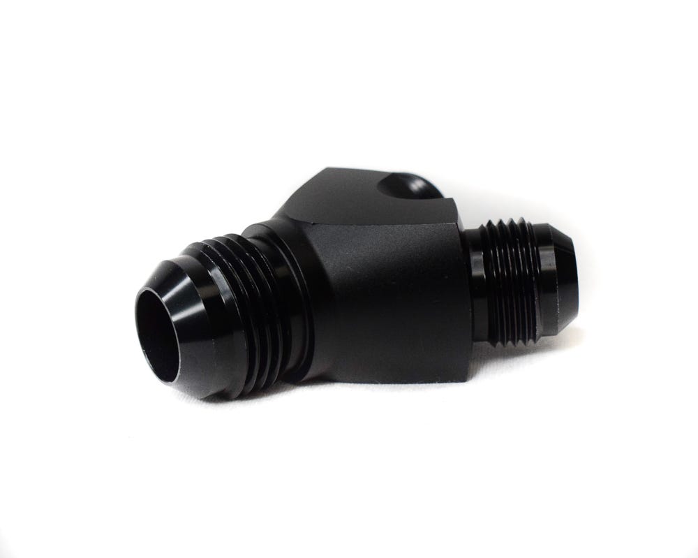 BTR Y FITTING - SINGLE 12AN TO DUAL 10AN - BLACK - Y-12-210