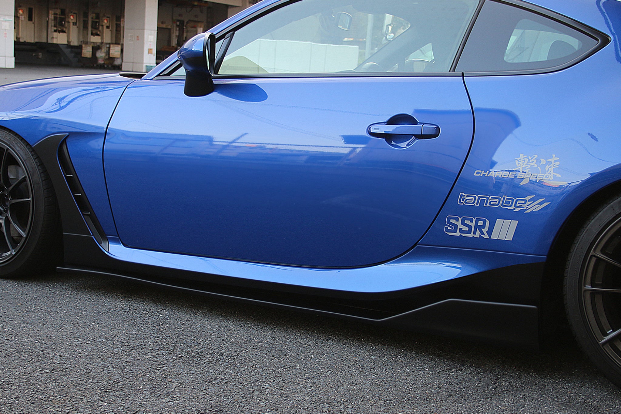 Charge Speed 2022-2026 Subaru BR-Z ZD8 & Toyota GR86 All Models Bottom Lines Type 2 FRP Side Skirts (Pair)
