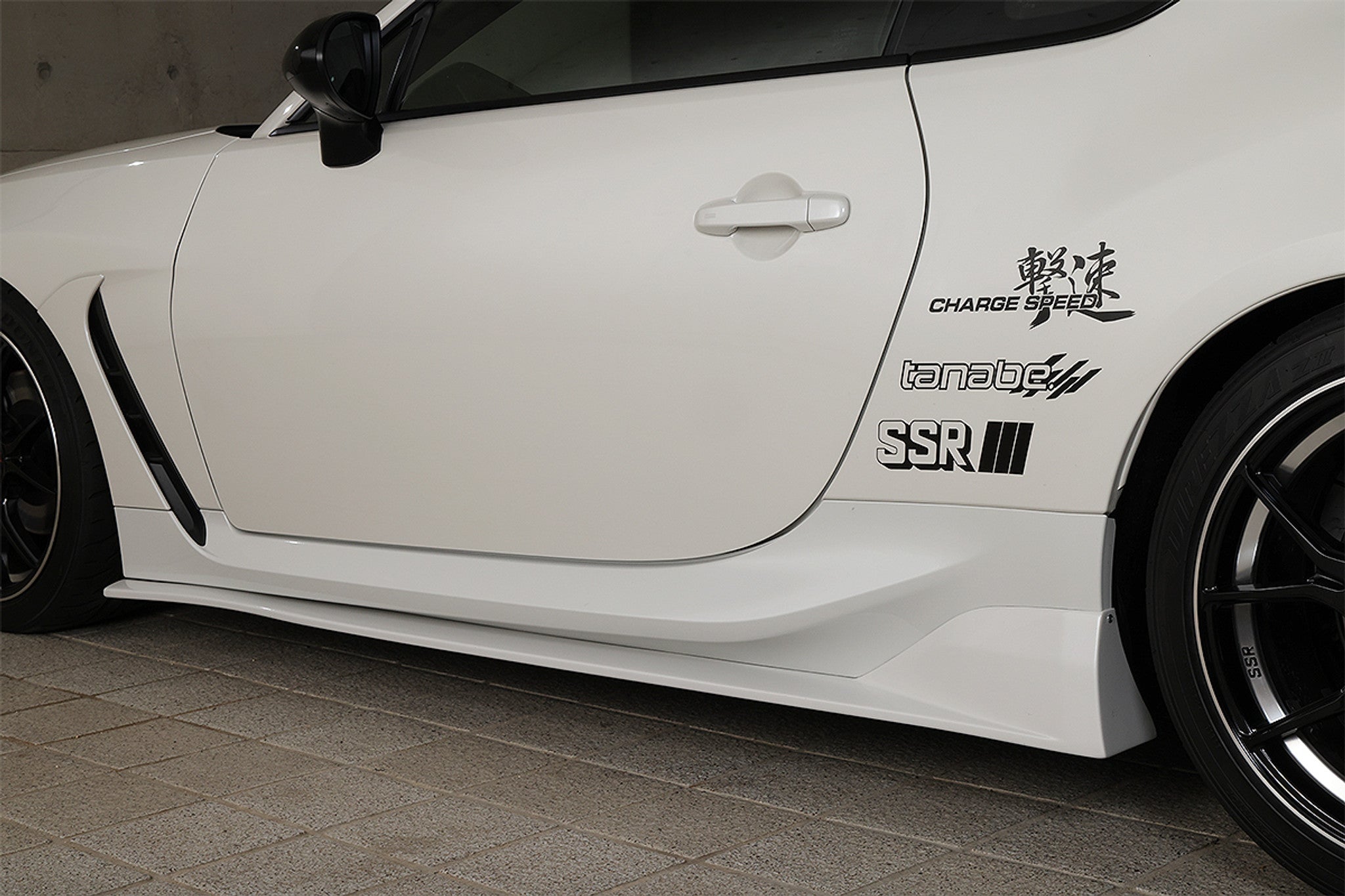 Charge Speed 2022-2026 Subaru BR-Z ZD8 & Toyota GR86 All Models Bottom Lines Type 1 FRP Side Skirts (Pair)