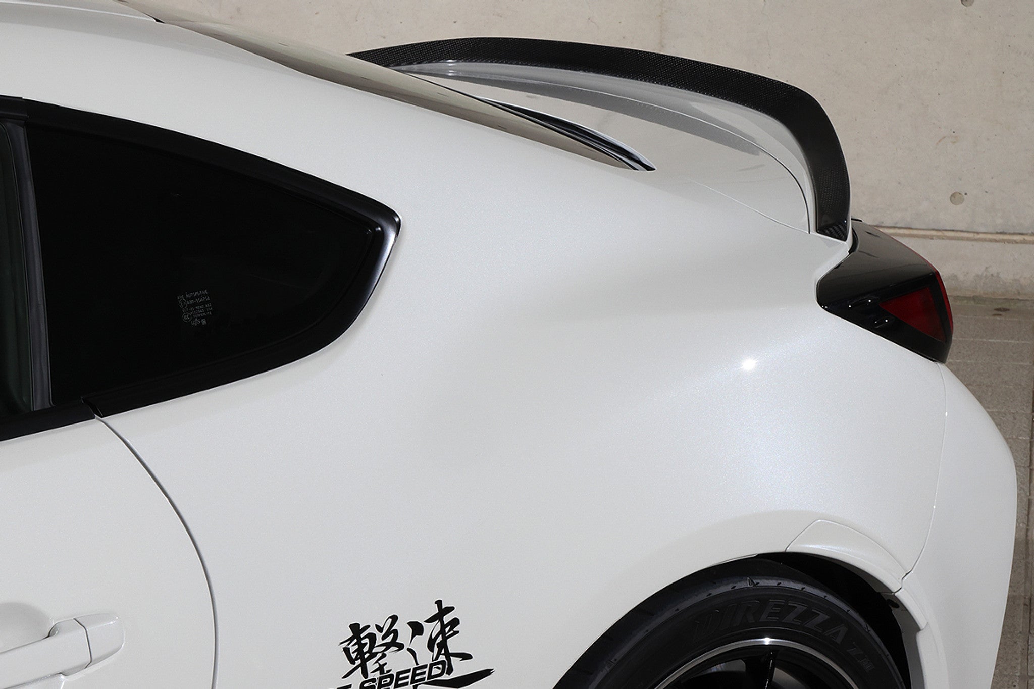 Charge Speed 2022-2026 Subaru BR-Z ZD8 & Toyota GR86 All Models JDM WEAVE Carbon Rear Lip Spoiler