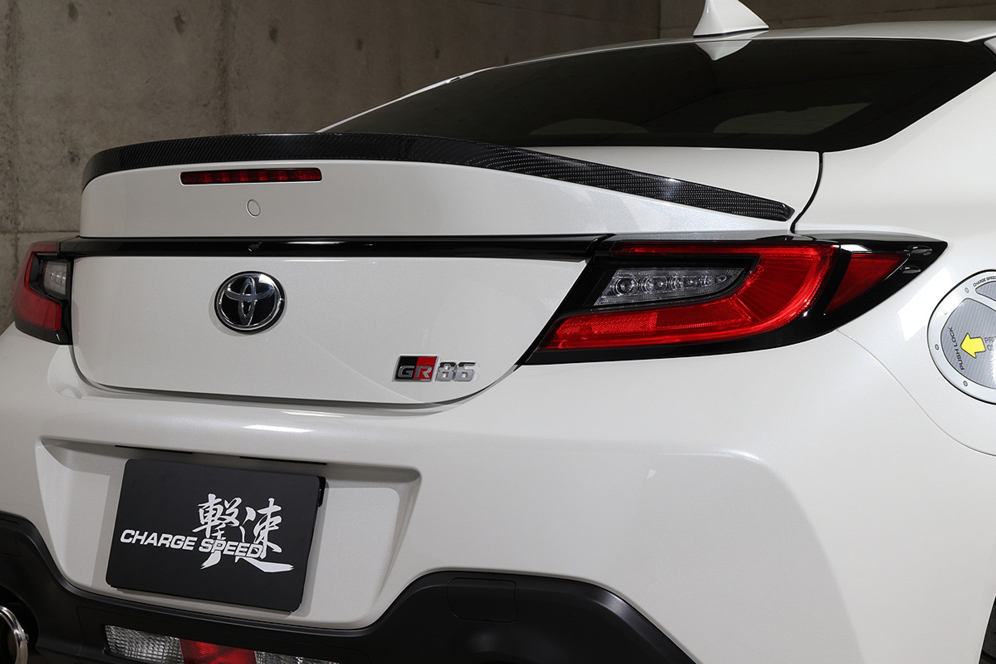 Charge Speed 2022-2026 Subaru BR-Z ZD8 & Toyota GR86 All Models JDM WEAVE Carbon Rear Lip Spoiler