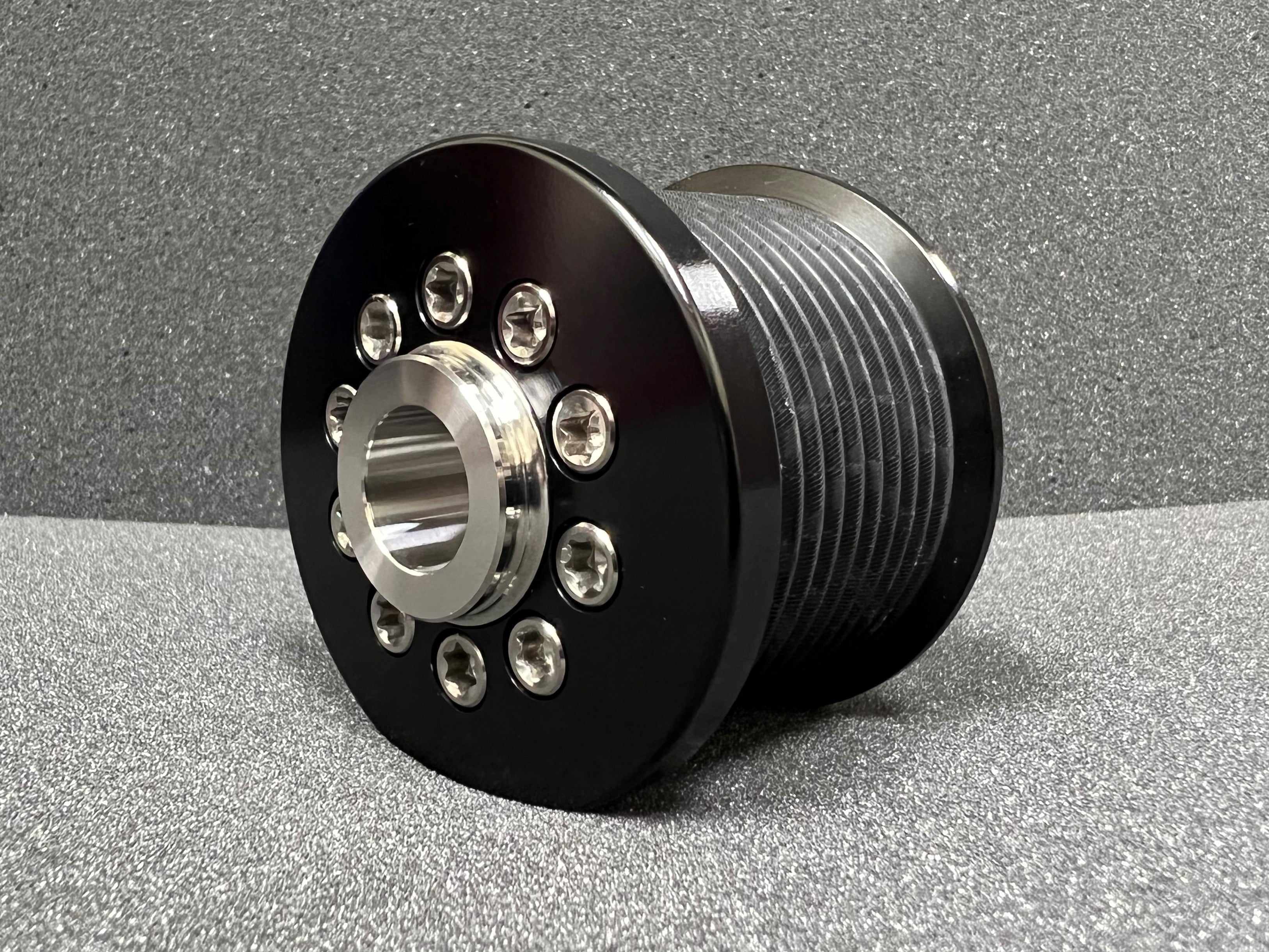 2.55" 10 Rib ZPE GripTec® 2pc MKII LSA L3V Black Pulley & Hub Kit