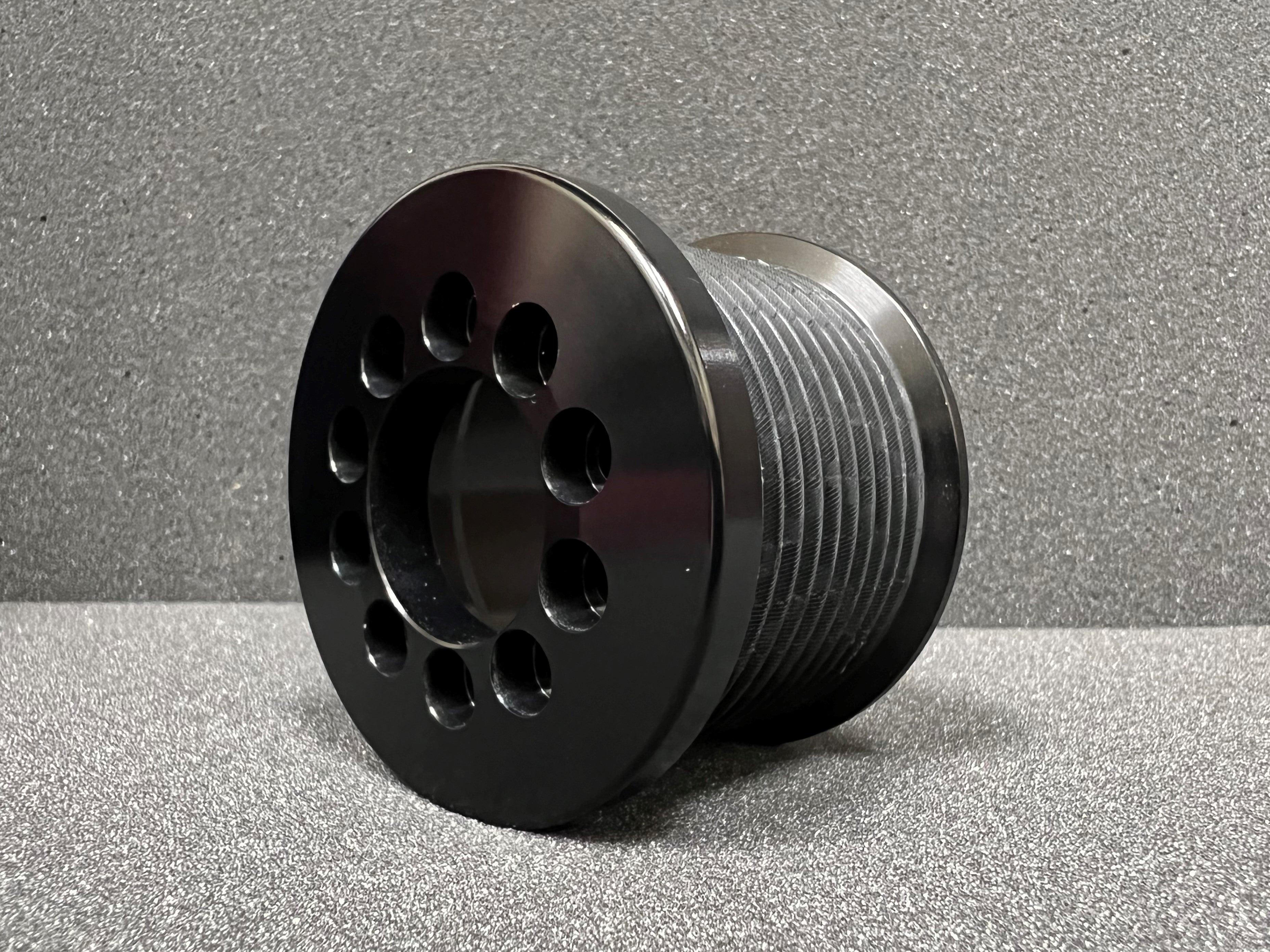 2.60" 10 Rib ZPE GripTec® 2pc MKII LSA L2V Black Pulley Only