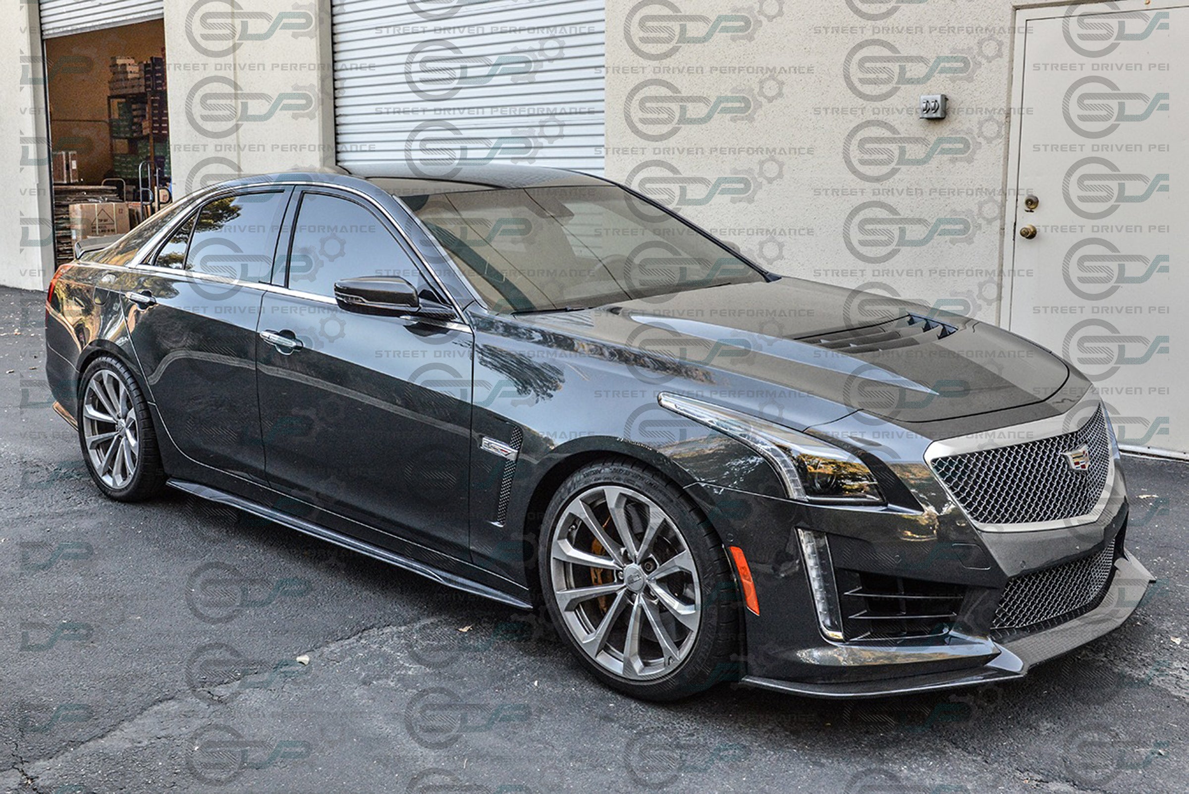 2016-2019 Cadillac CTS-V V3 - Carbon Fiber Side Skirts Rocker Panels Ground Effects