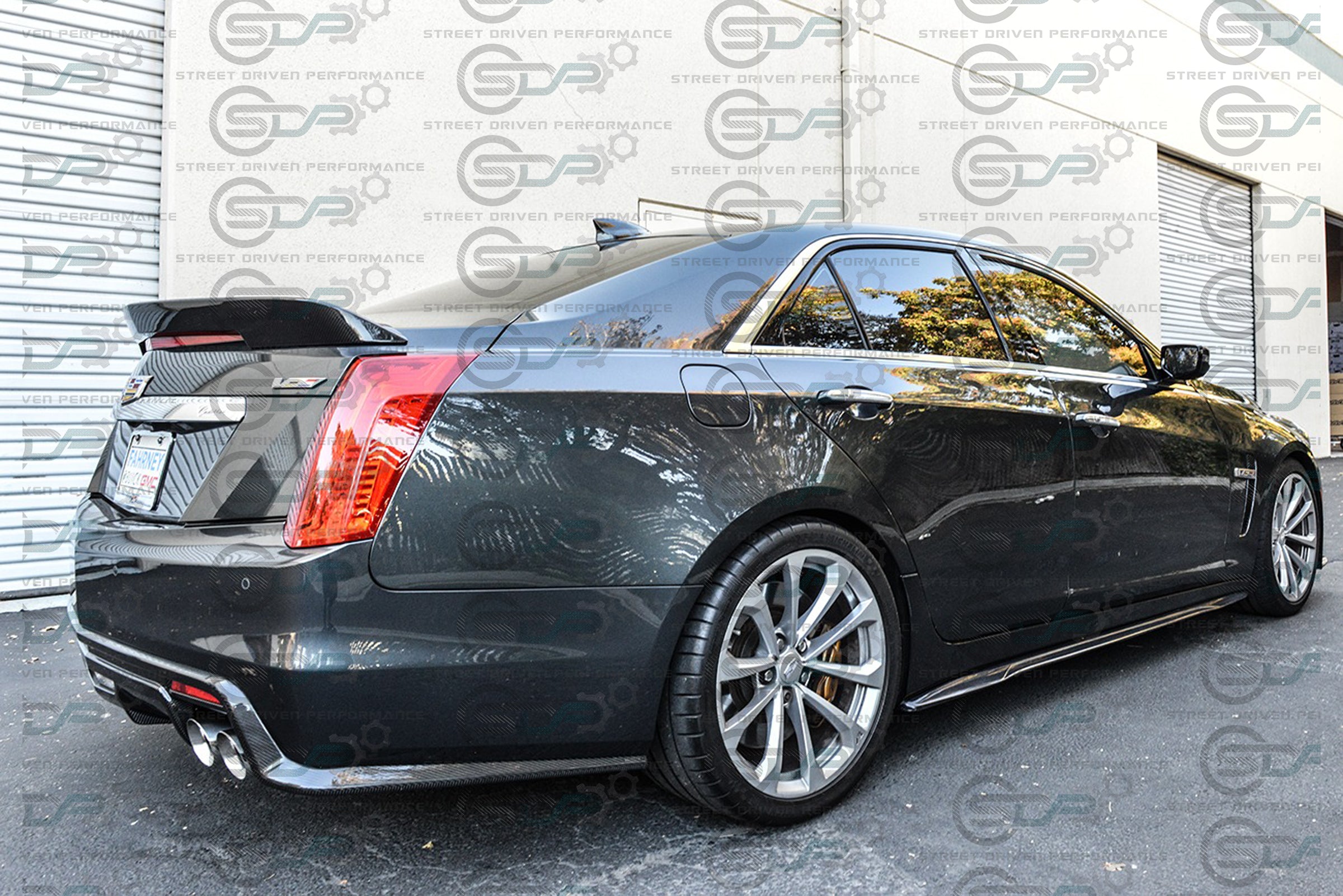 2016-2019 Cadillac CTS-V V3 - Carbon Fiber Side Skirts Rocker Panels Ground Effects
