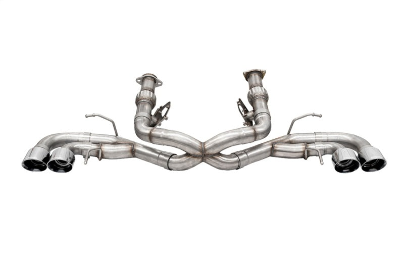 Corvette C8 2020-2025 Corsa Performance Xtreme Cat-Back Exhaust with quad tips, 3-inch diameter, deletes stock AFM valve.