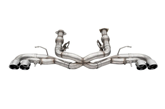 Corvette C8 2020-2025 Corsa Performance Xtreme Cat-Back Exhaust with quad tips, 3-inch diameter, deletes stock AFM valve.