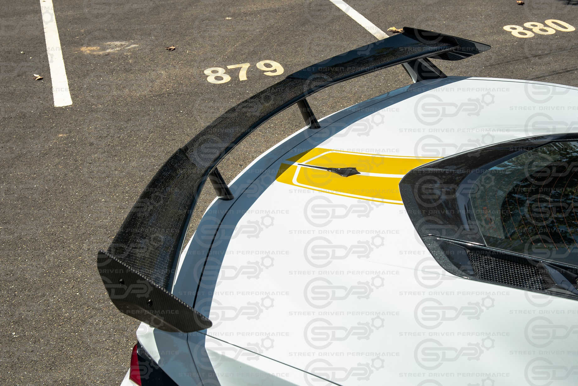 2020+ Corvette C8 | GM Factory Style CARBON FIBER Rear Spoiler Side Winglets