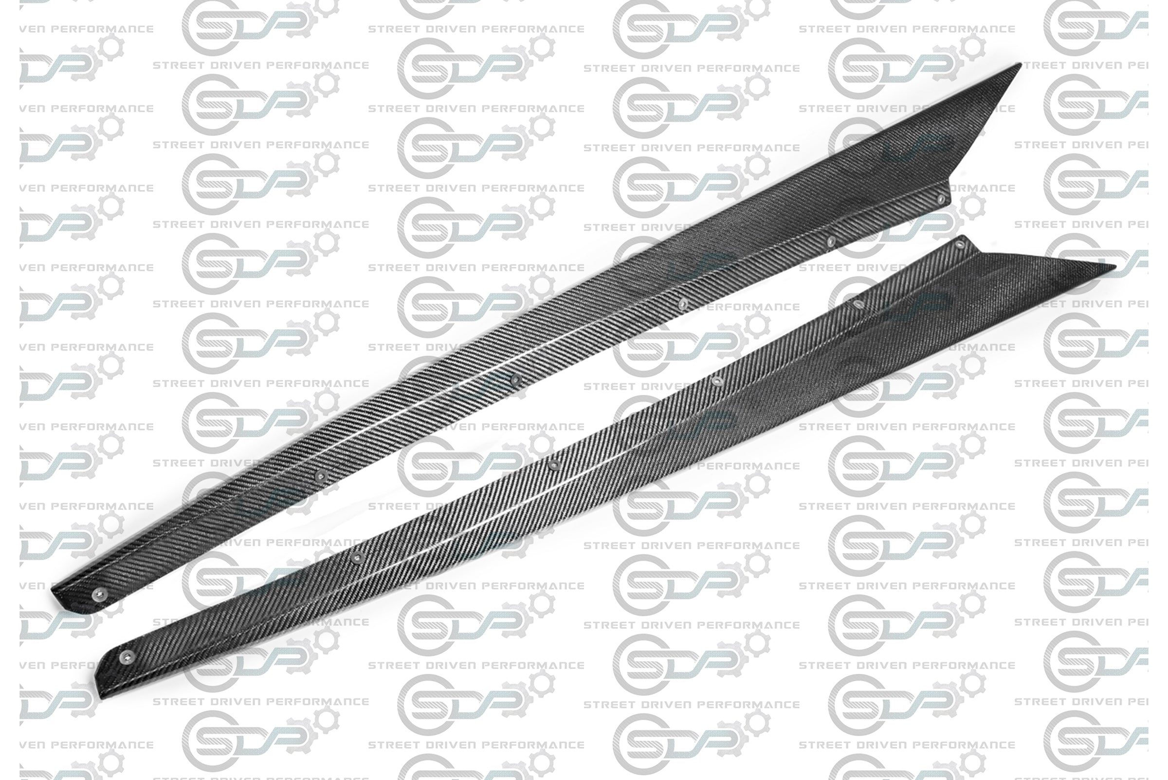 2020+ C8 Chevrolet Corvette Stingray & Z51 - "Z51 Style" Carbon Fiber Side Skirts Rocker Panel Ground Effects