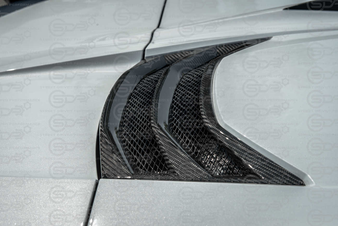 2020+ Corvette C8 Convertible |  GM Factory Style CARBON FIBER Rear Hatch Vent
